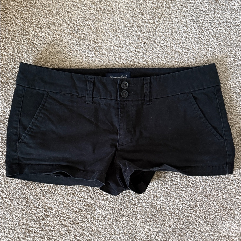 American Eagle Outfitters Black Women's Bike Shorts - Low Rise